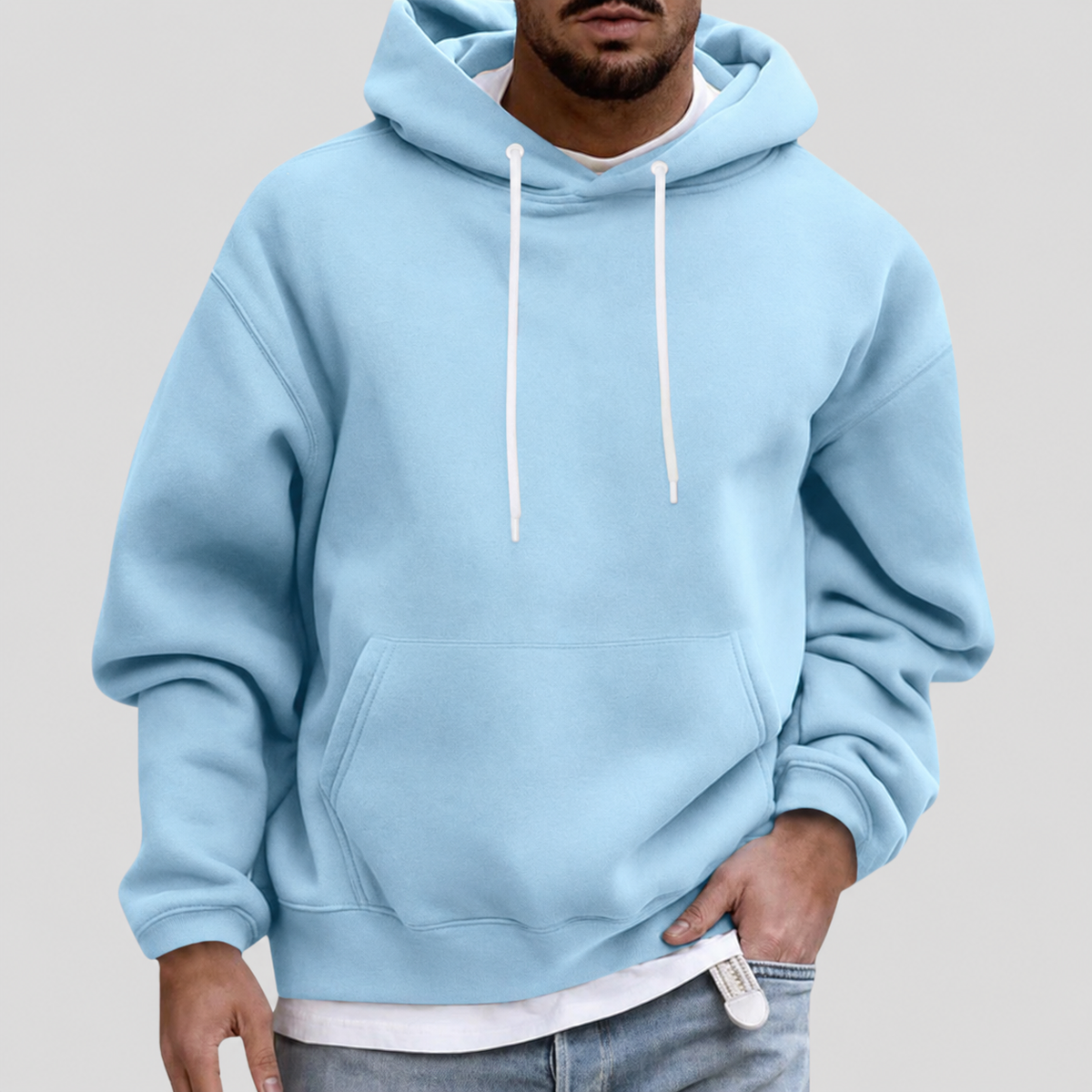 Men's Relaxed Fit Pullover Hoodie