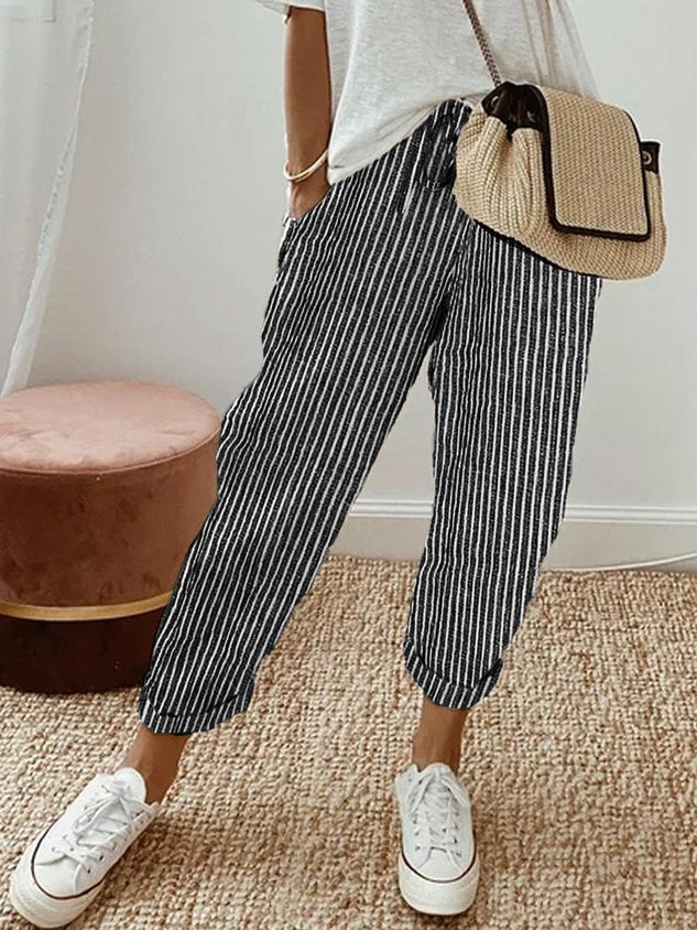 Breathable Moisture-Wicking Drawstring Pants for Women