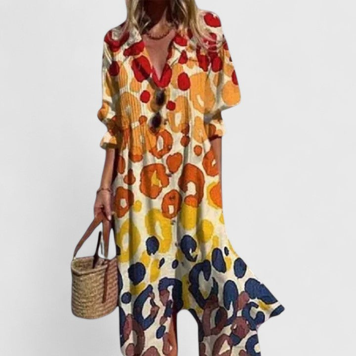 Sea Island Boho Patterned Dress