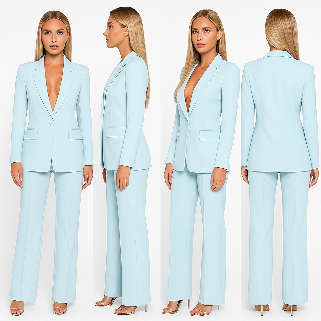 Coronado Tailored Two-Piece Blazer and Pants Suit