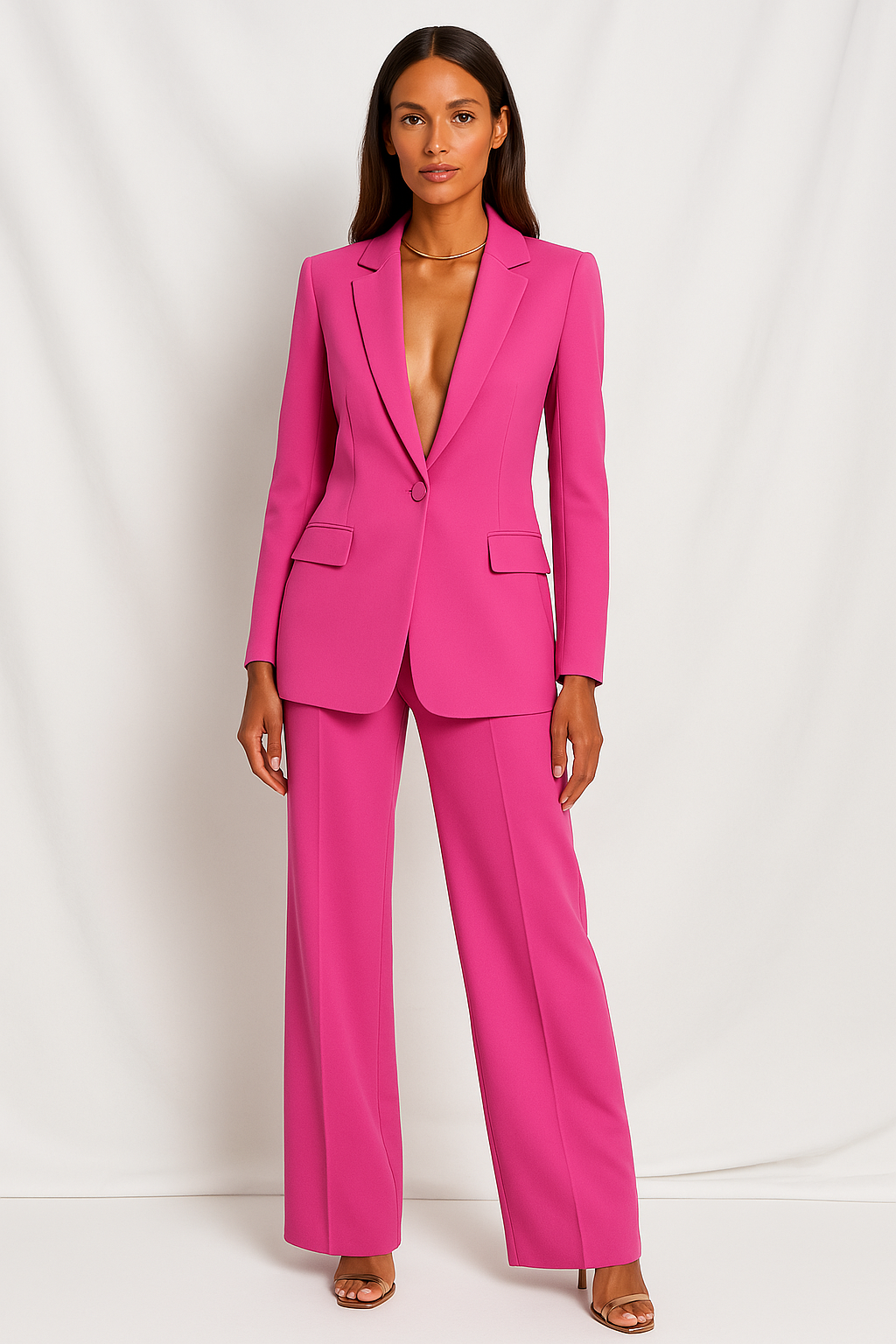 Coronado Tailored Two-Piece Blazer and Pants Suit