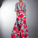 Elegant Floral Dress with Sleeves