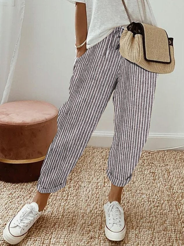 Breathable Moisture-Wicking Drawstring Pants for Women