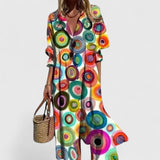 Sea Island Boho Patterned Dress