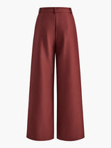 Destin Wide-Leg High-Waist Belted Pants