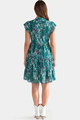Floral Chiffon A-Line Maternity Mini Dress