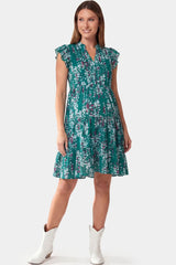Floral Chiffon A-Line Maternity Mini Dress