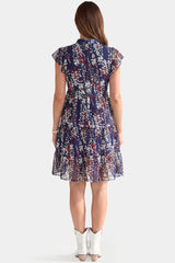 Floral Chiffon A-Line Maternity Mini Dress