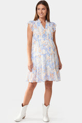 Floral Chiffon A-Line Maternity Mini Dress