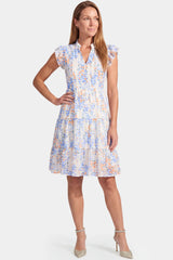 Floral Chiffon A-Line Maternity Mini Dress