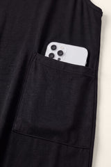 Sierra Relaxed Maternity Jumpsuit with Adjustable Straps and Pockets