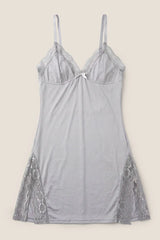 Lark Lace Maternity Nightdress with Side Slit