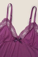 Lark Lace Maternity Nightdress with Side Slit