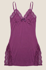 Lark Lace Maternity Nightdress with Side Slit