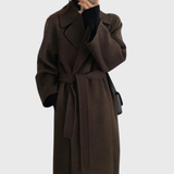 Belgravia Women's Long Belted Wool-Blend Coat