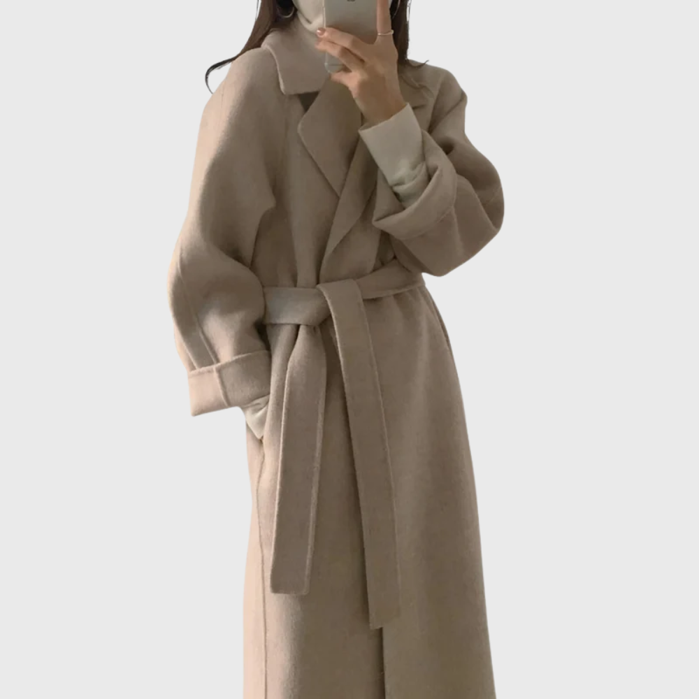 Belgravia Women's Long Belted Wool-Blend Coat