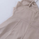 Maui Pleated V-Neck Maxi Dress