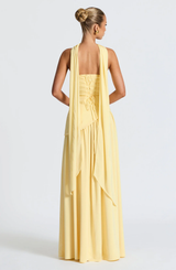 Crestview Strapless Draped Maxi Gown with Matching Scarf