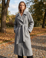 Belgravia Women's Long Belted Wool-Blend Coat