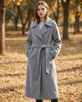 Belgravia Women's Long Belted Wool-Blend Coat