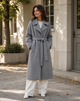 Belgravia Women's Long Belted Wool-Blend Coat