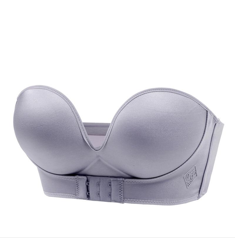 Seamless Strapless Push-Up Bra for Women