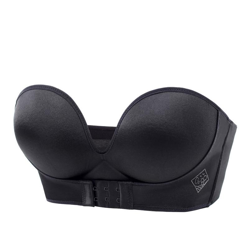 Seamless Strapless Push-Up Bra for Women