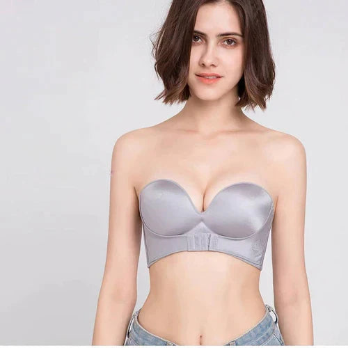 Seamless Strapless Push-Up Bra for Women