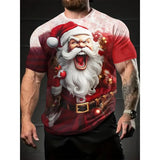 Men's Santa Graphic Print Christmas Shirt