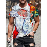 Men's Santa Graphic Print Christmas Shirt