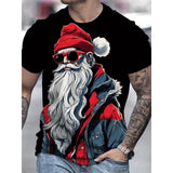 Men's Santa Graphic Print Christmas Shirt