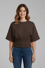 Mia Collection | Women's T Shirt with V-Neck & Dropped Shoulders | Casual Loose Fit for Effortless Style 6