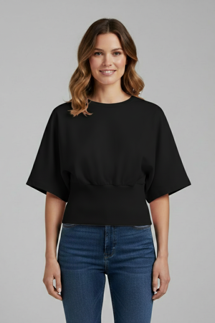 Mia Collection | Women's T Shirt with V-Neck & Dropped Shoulders | Casual Loose Fit for Effortless Style 8