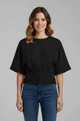 Mia Collection | Women's T Shirt with V-Neck & Dropped Shoulders | Casual Loose Fit for Effortless Style 8