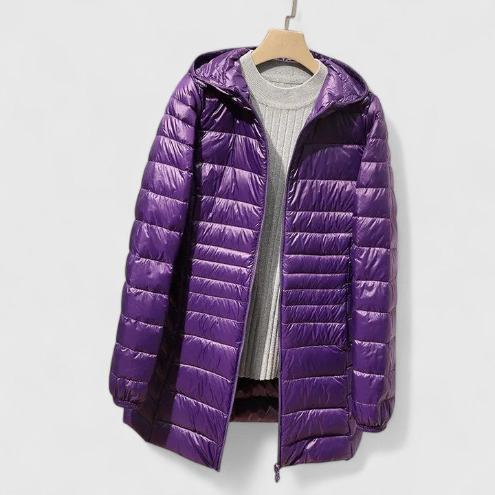Seattle Women's Hooded Lightweight Puffer Jacket
