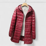 Seattle Women's Hooded Lightweight Puffer Jacket