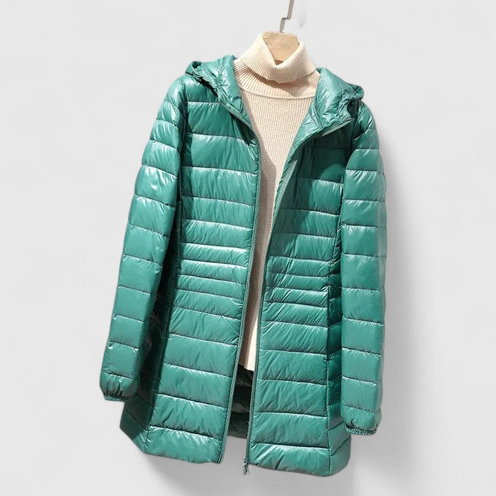 Seattle Women's Hooded Lightweight Puffer Jacket