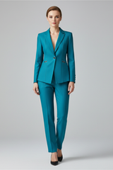 Sedona One-Button Blazer and Straight Pants Set