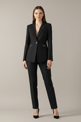 Sedona One-Button Blazer and Straight Pants Set