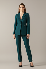 Sedona One-Button Blazer and Straight Pants Set