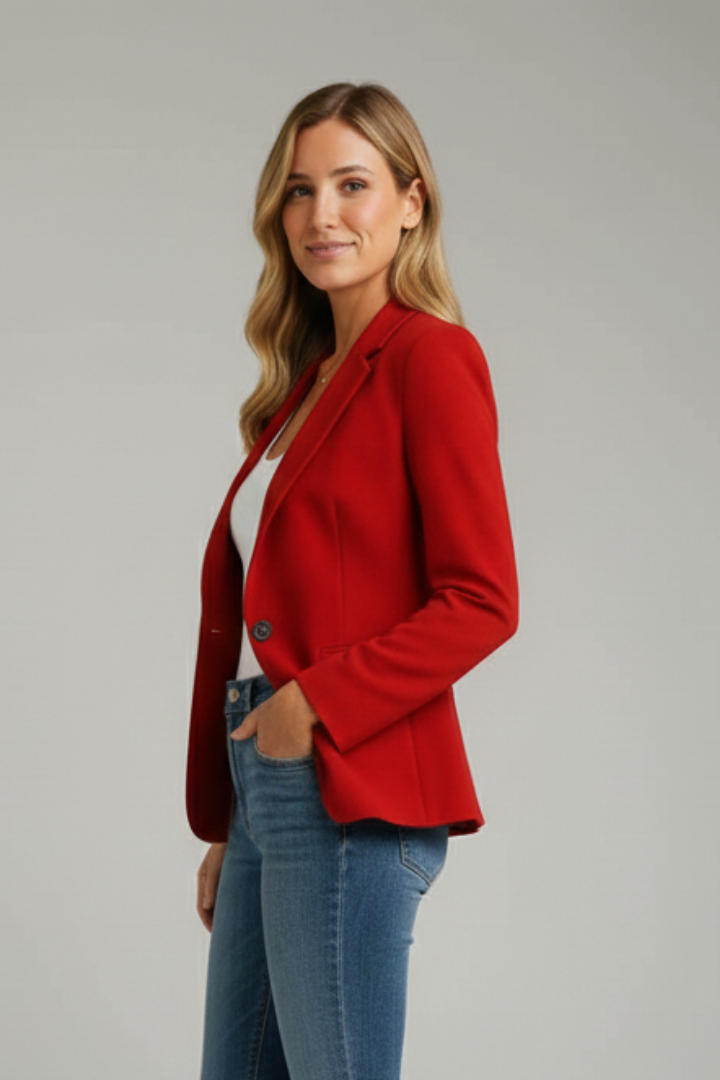Sonoma Single-Button Notched Lapel Blazer for Women