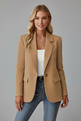 Sonoma Single-Button Notched Lapel Blazer for Women