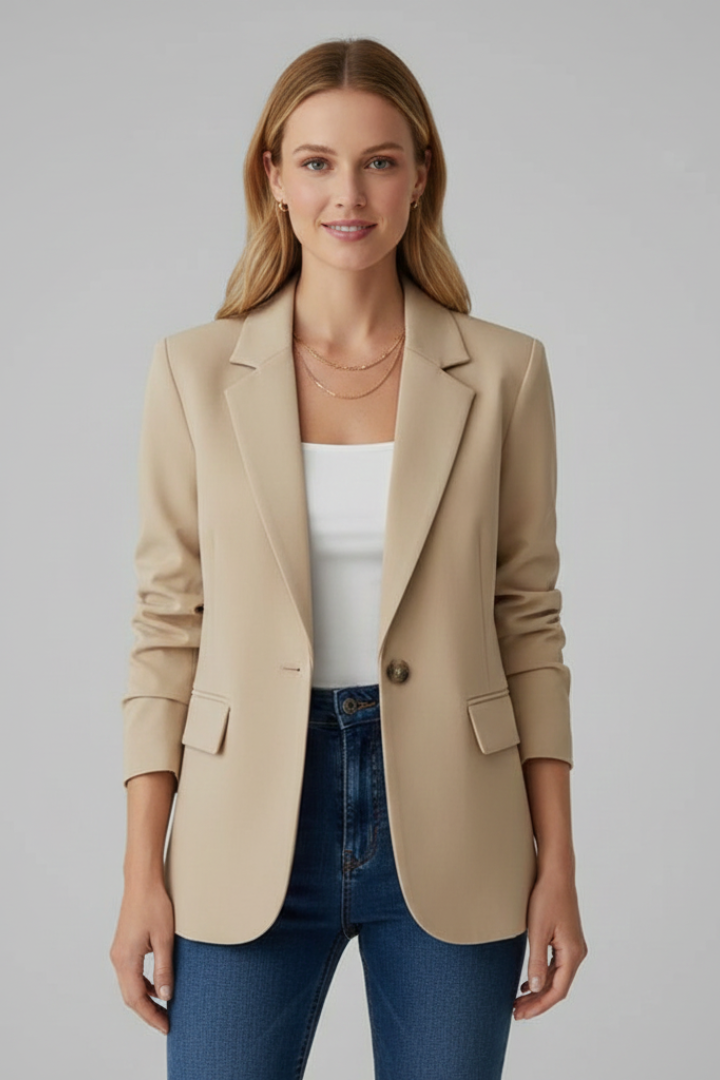 Sonoma Single-Button Notched Lapel Blazer for Women