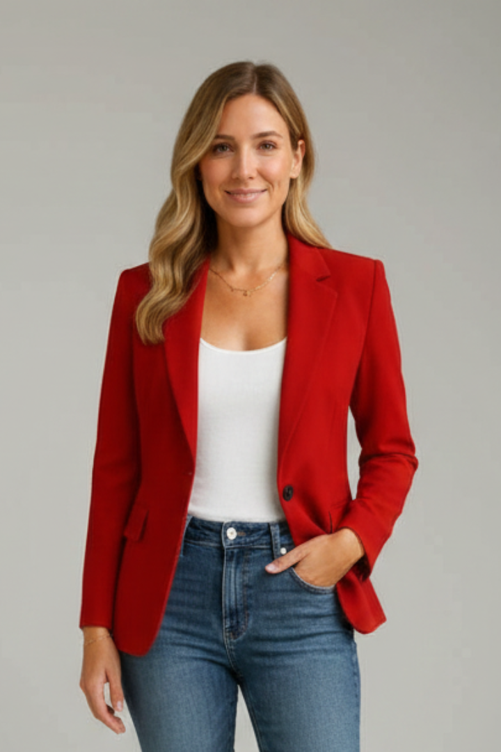 Sonoma Single-Button Notched Lapel Blazer for Women