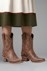 Tahoe Embroidered Leather Western Mid-Calf Boots