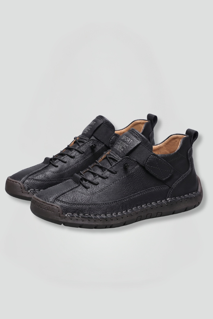 Newport Leather Slip-On Sneakers with Elastic Panels
