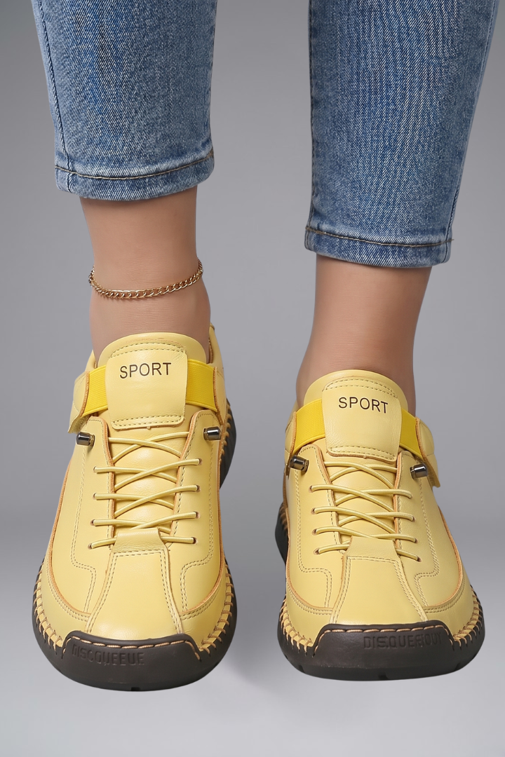 Newport Leather Slip-On Sneakers with Elastic Panels