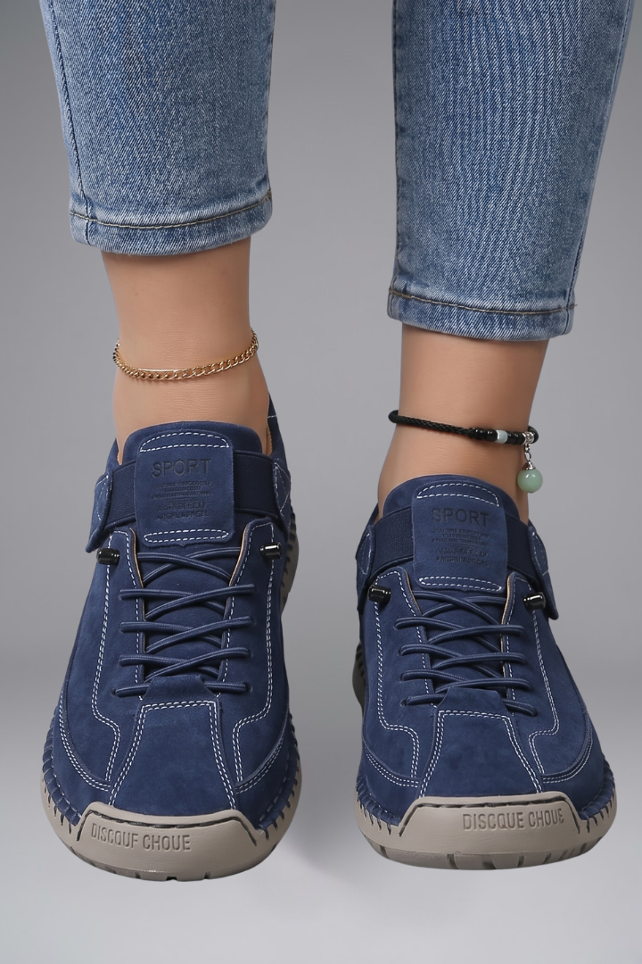 Newport Leather Slip-On Sneakers with Elastic Panels