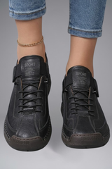 Newport Leather Slip-On Sneakers with Elastic Panels