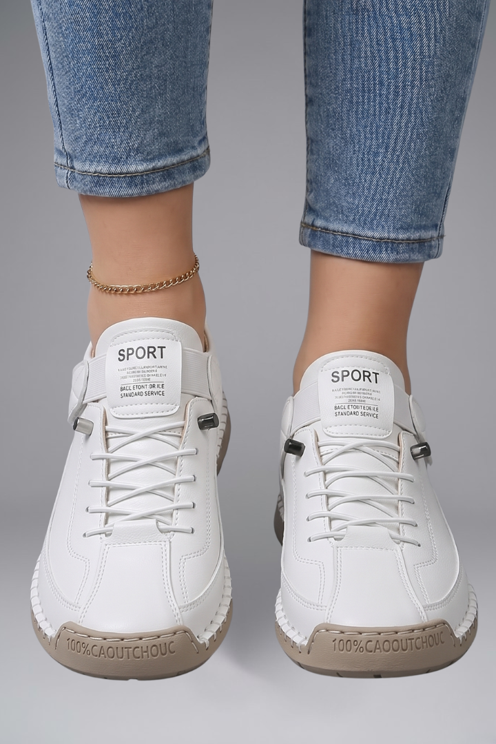 Newport Leather Slip-On Sneakers with Elastic Panels